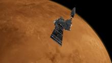 Trace Gas Orbiter at Mars. Credit: ESA/ATG medialab
